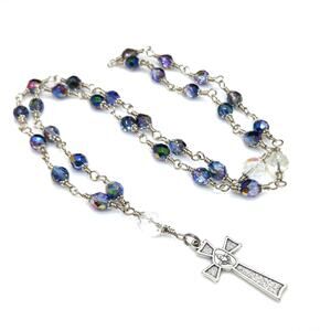 Jesus Prayer Beads, Hand Wire-wrapped, 33 Czech Beads